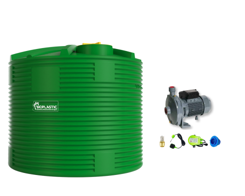 Combo estanque vertical 10000 lts + kit bomba 1,5 hp fabricacion  italiana